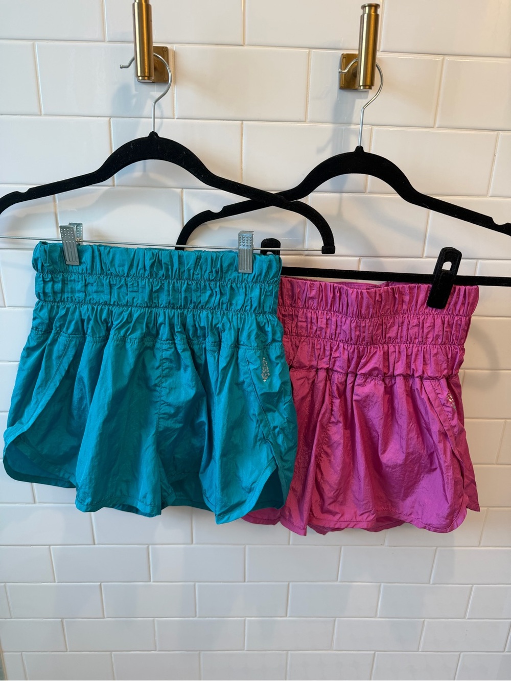 Two pairs (bundled) FP Movement by Free People on the way home shorts